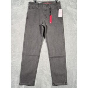 Redvanly Activedenim Ranstead Jeans Mens Medium Charcoal Tapered Pull-On